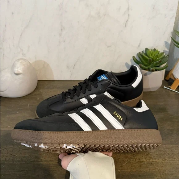 adidas Samba Golf Shoe Black Gum - Picture 11 of 12